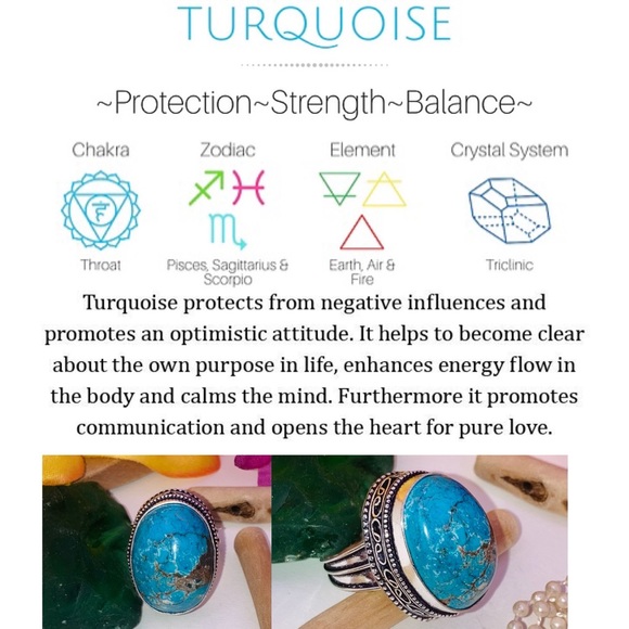 Majestic❗️Tibetan Turquoise Gemstone Chunky Handmade Ring - Picture 3 of 5